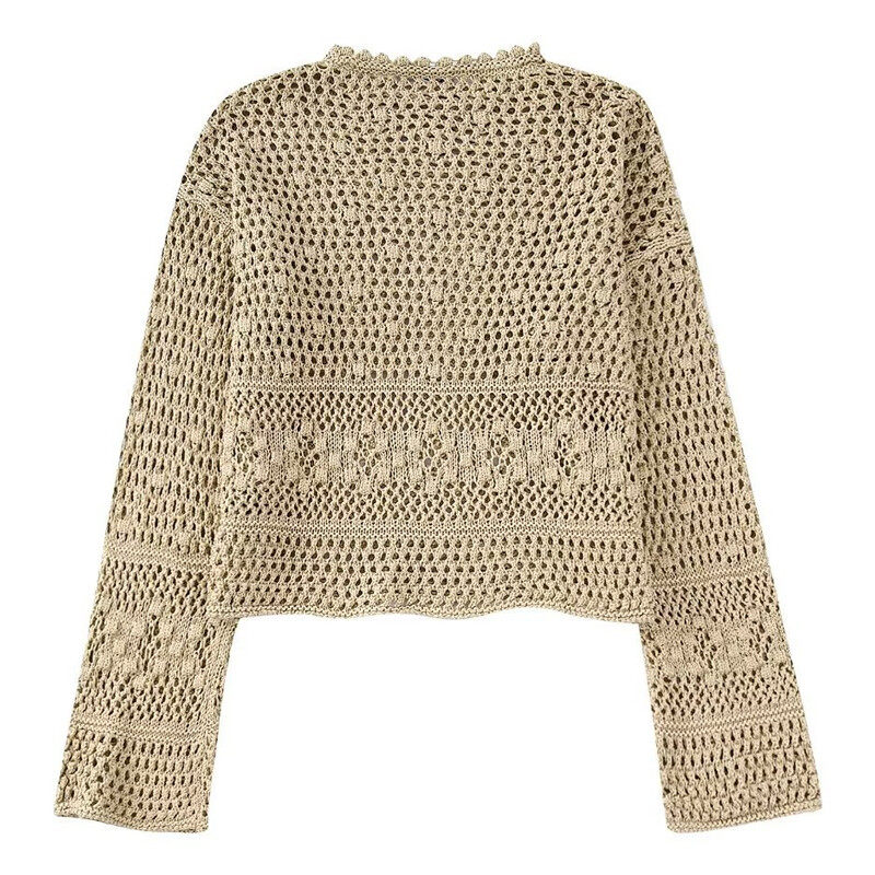 Crochet Long Sleeve Top