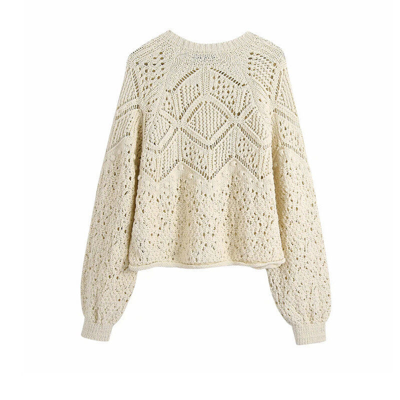 Crochet Long Sleeve Top
