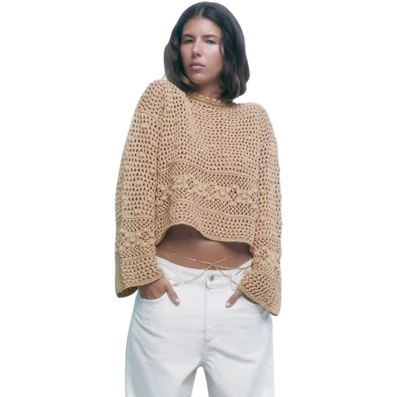 Crochet Long Sleeve Top