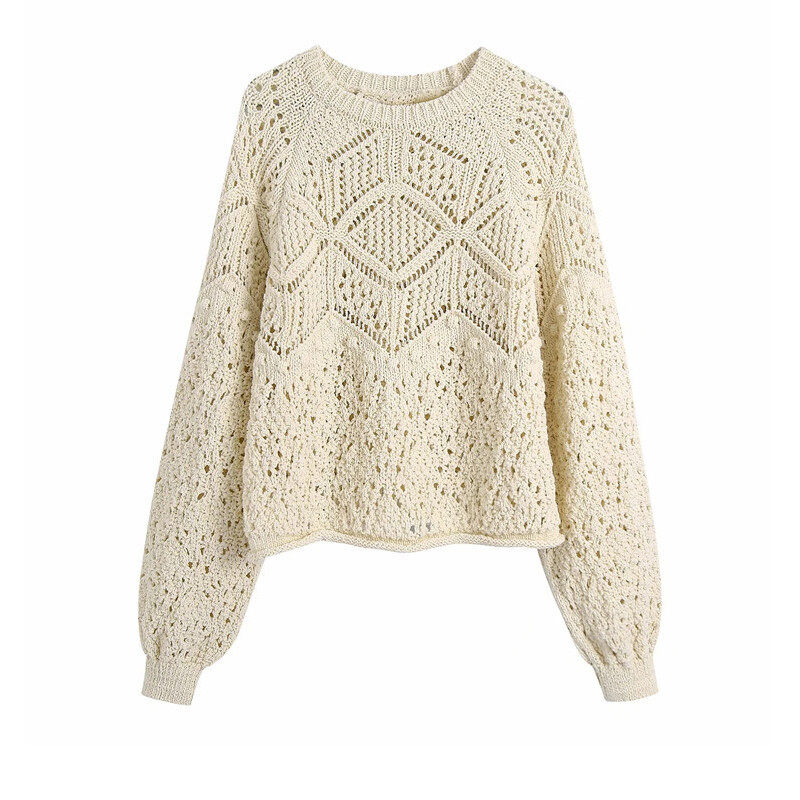 Crochet Long Sleeve Top