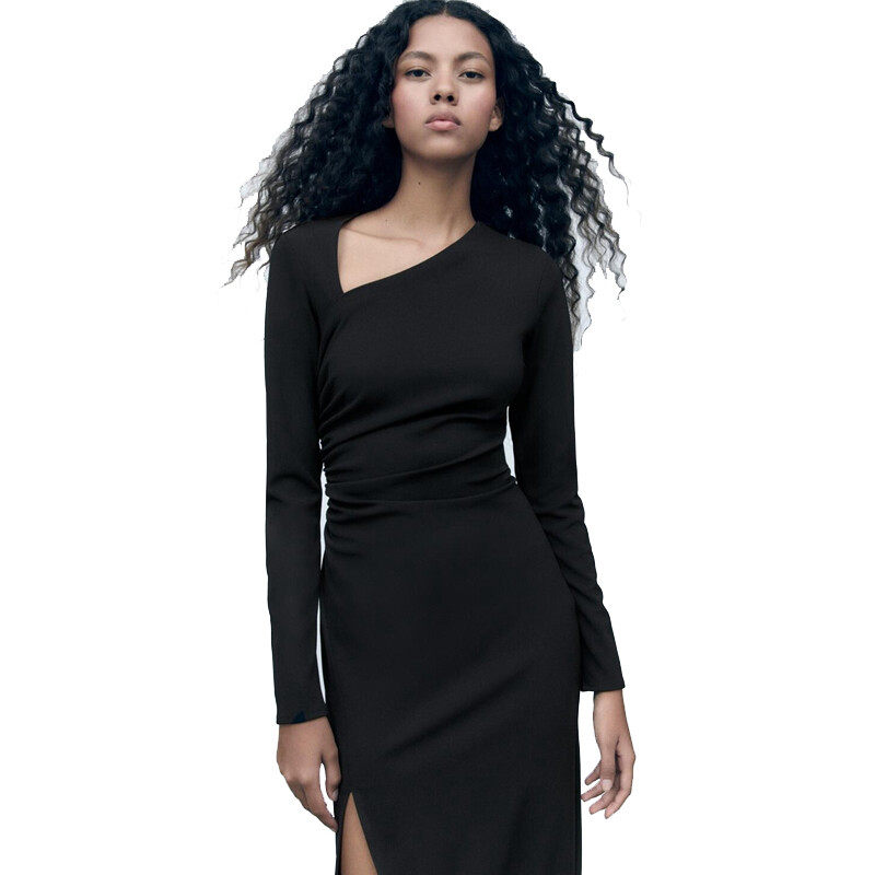 Side Slit Casual Dress