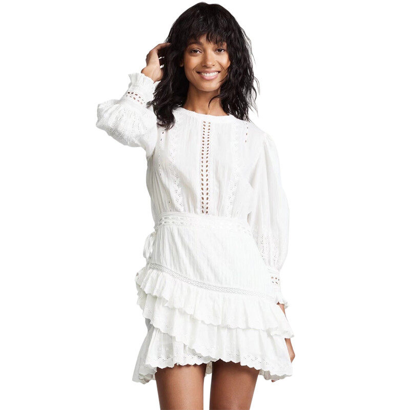 Emboridery Lace Mini Dress