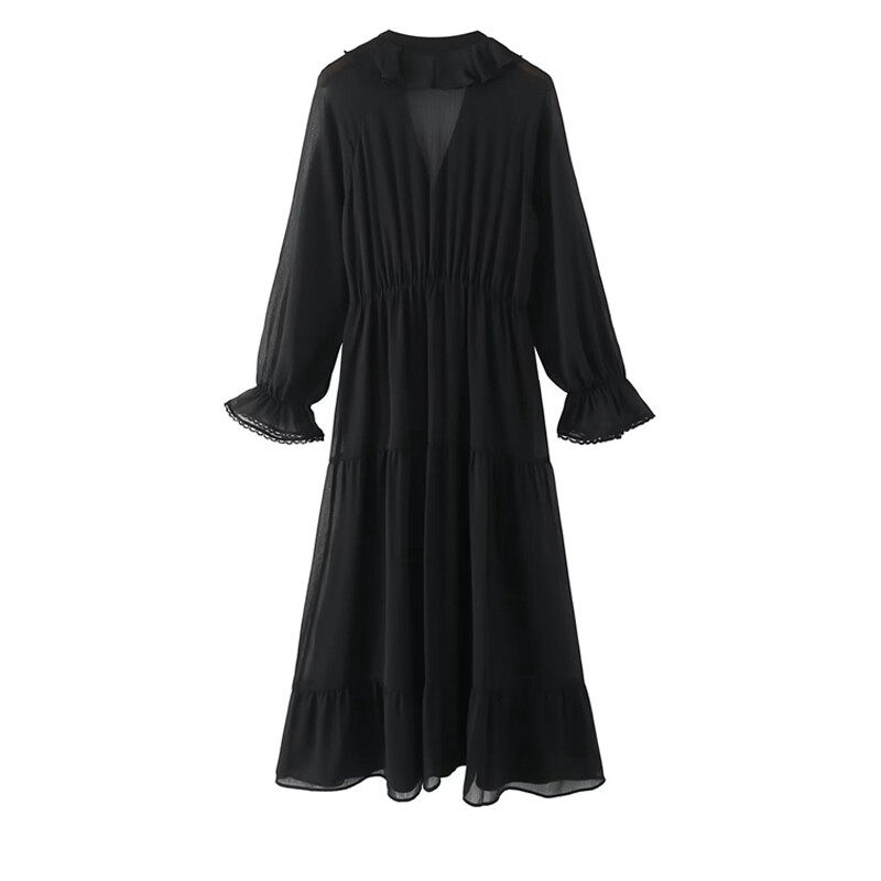 Botik V Neck Maxi Dress