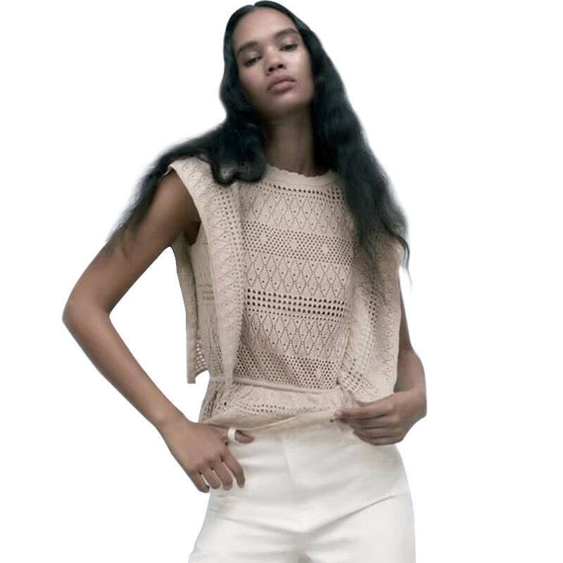 Crochet Short Sleeve Top