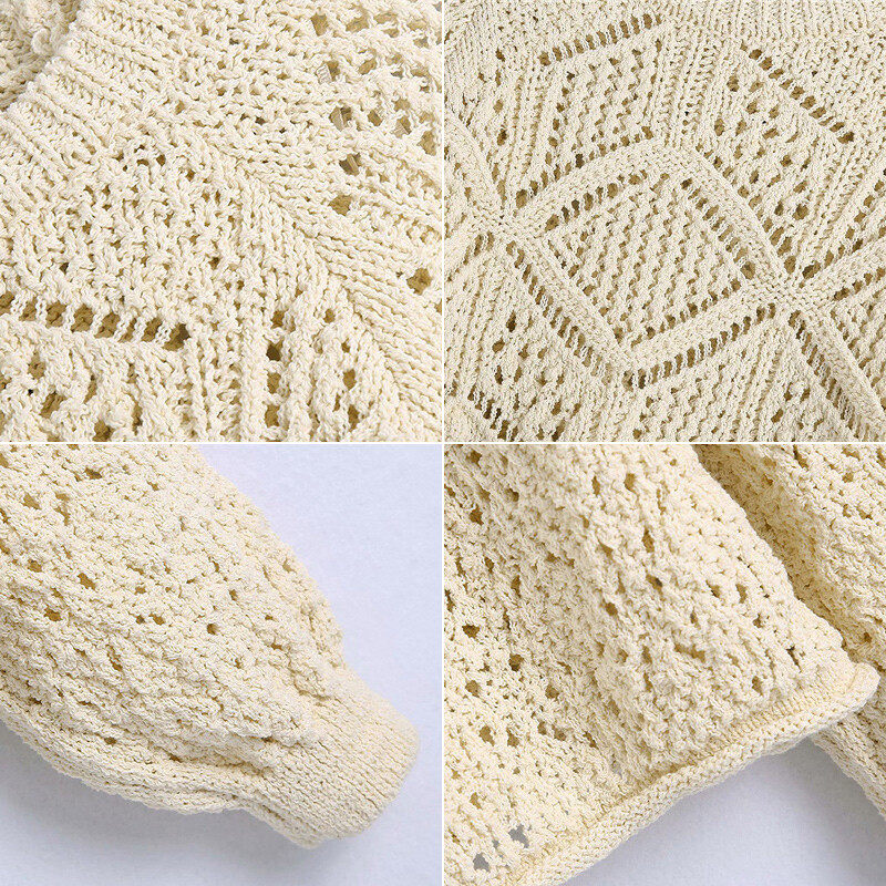 Crochet Long Sleeve Top