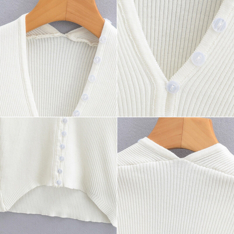 Round Neck Knit Cardigan