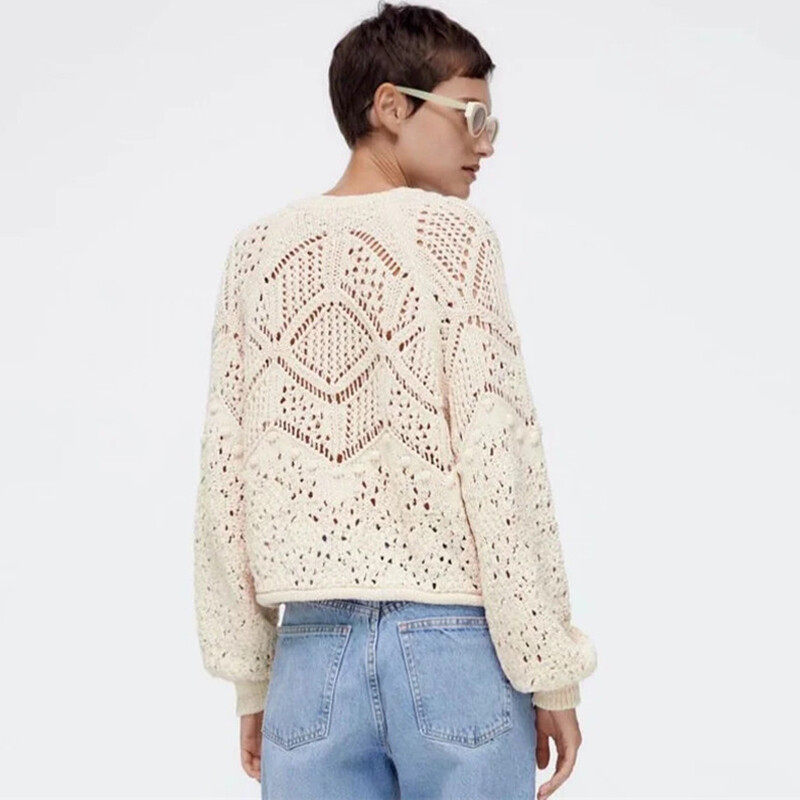 Crochet Long Sleeve Top