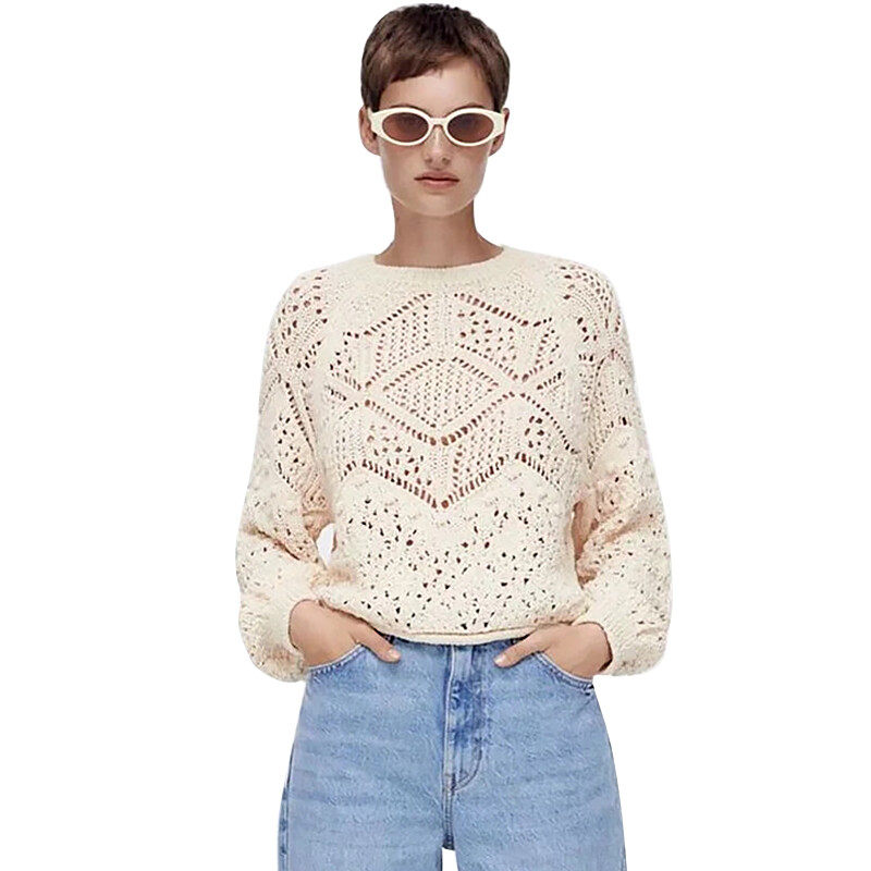Crochet Long Sleeve Top