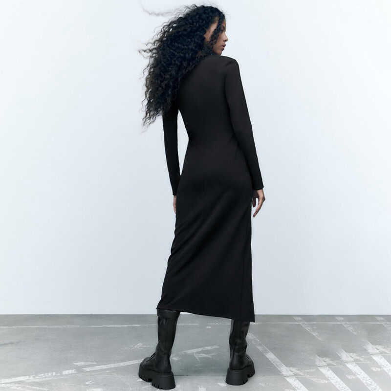 Side Slit Casual Dress