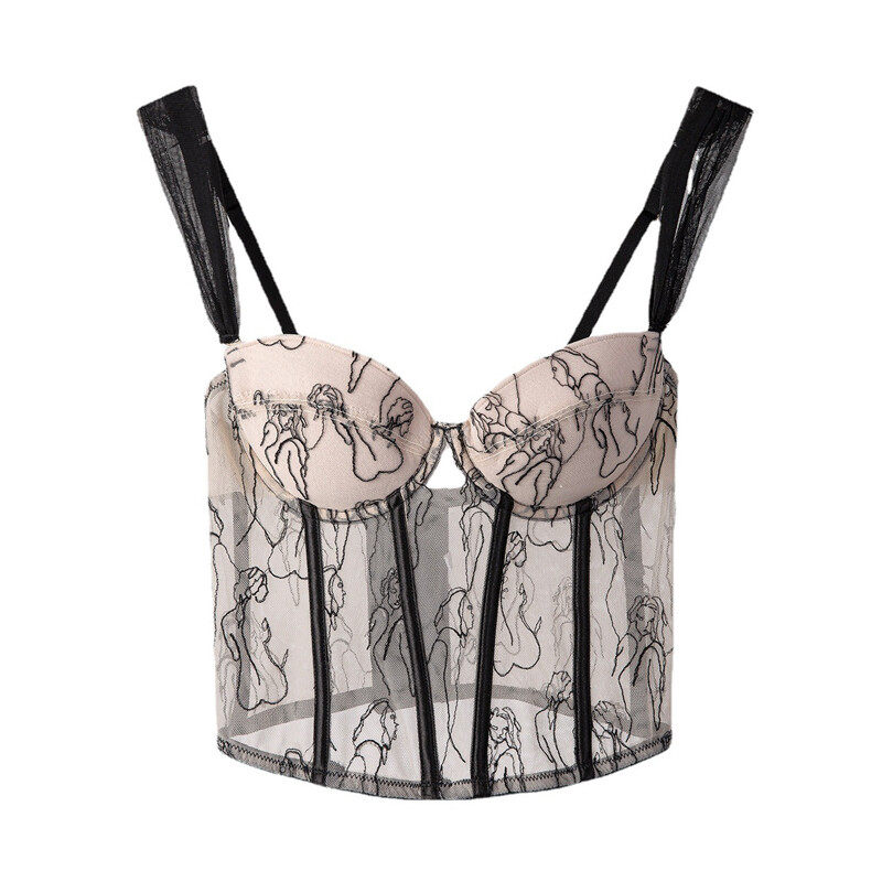 Lace Corset With Print