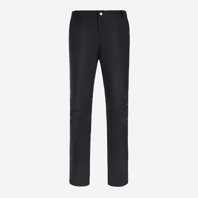 Black plus velvet padded hiking pants