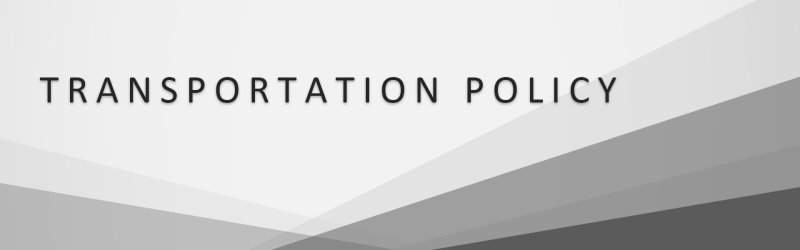 Transportation policy