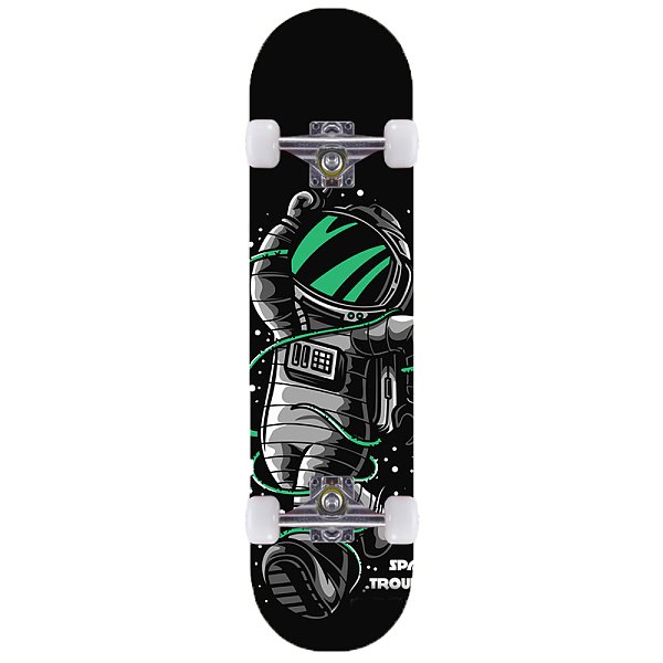 black and white skateboard dual vertical