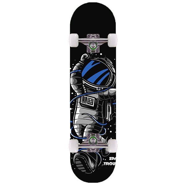 black and white skateboard dual vertical