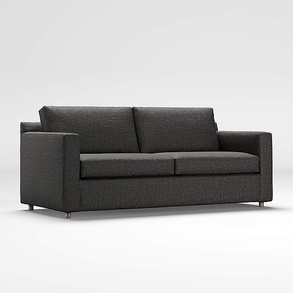 Track Arm Sofa   living room modern minimalist small apartment leather sofa