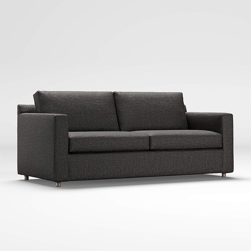 Track Arm Sofa   living room modern minimalist small apartment leather sofa