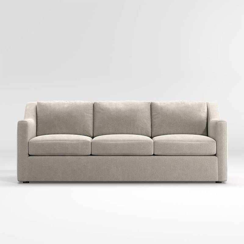 Notch Sofa Living room modern minimalist small apartment leather sofa