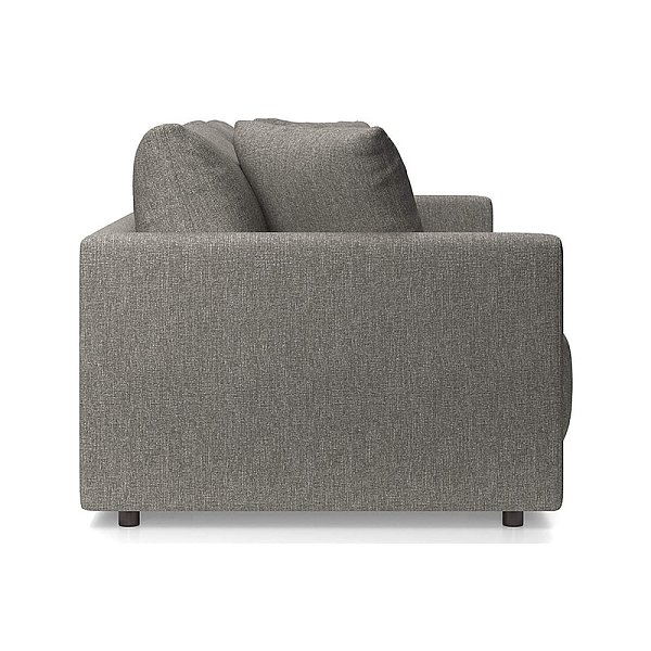 Sofa living room modern minimalist small apartment leather sofa solid color