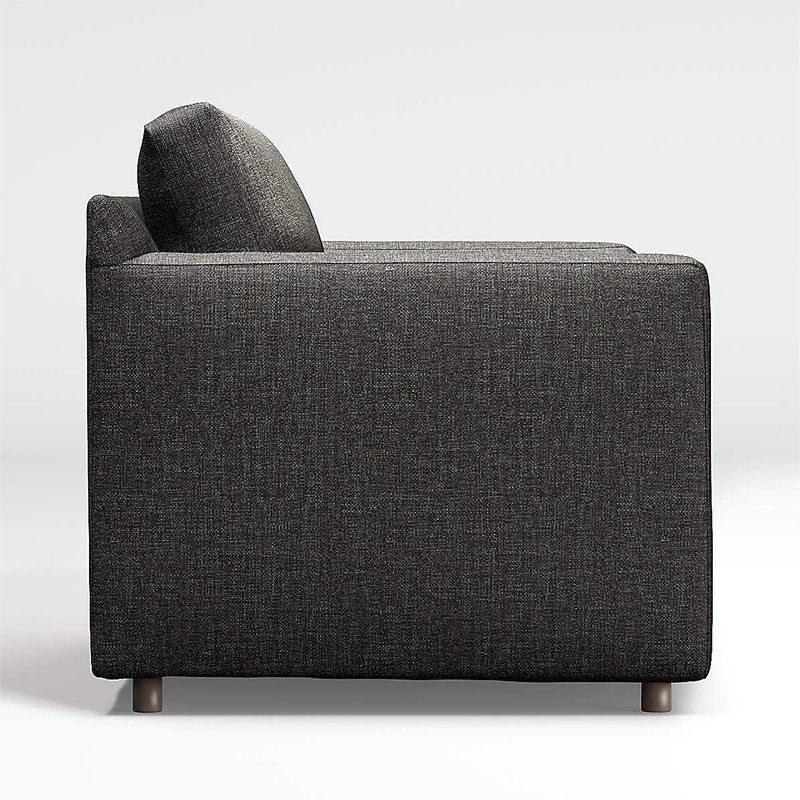 Track Arm Sofa   living room modern minimalist small apartment leather sofa