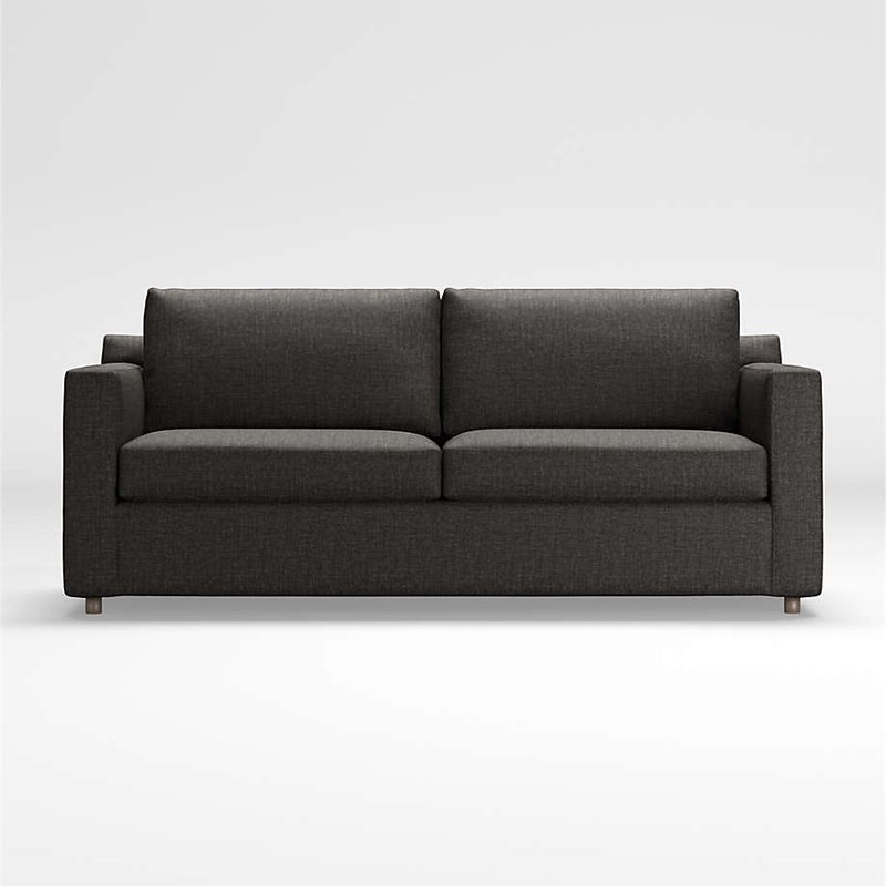 Track Arm Sofa   living room modern minimalist small apartment leather sofa