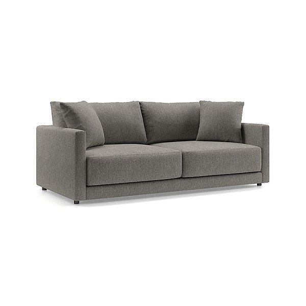 Sofa living room modern minimalist small apartment leather sofa solid color