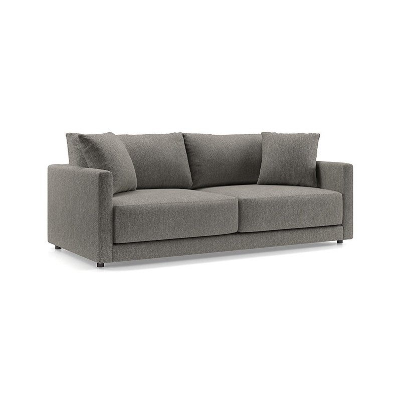 Sofa living room modern minimalist small apartment leather sofa solid color