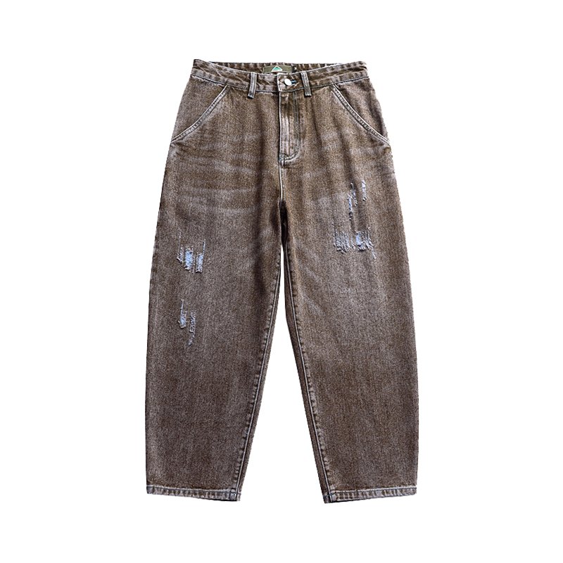 American retro jeans men's spring and autumn Korean style trendy