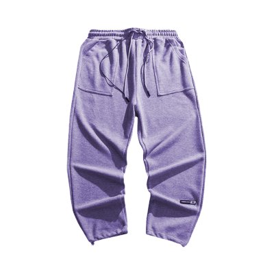 Fall/winter plus velvet trousers drawstring footwear trousers sports