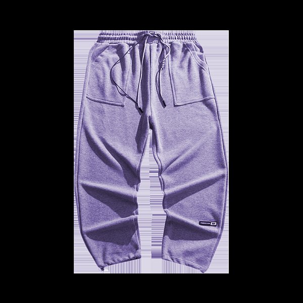 Fall/winter plus velvet trousers drawstring footwear trousers sports