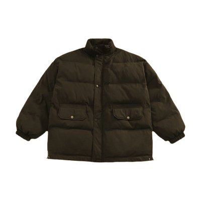 Cotton stand-up collar single-breasted embroidery tide brand