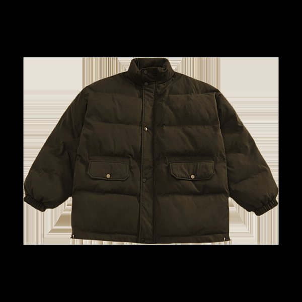 Cotton stand-up collar single-breasted embroidery tide brand