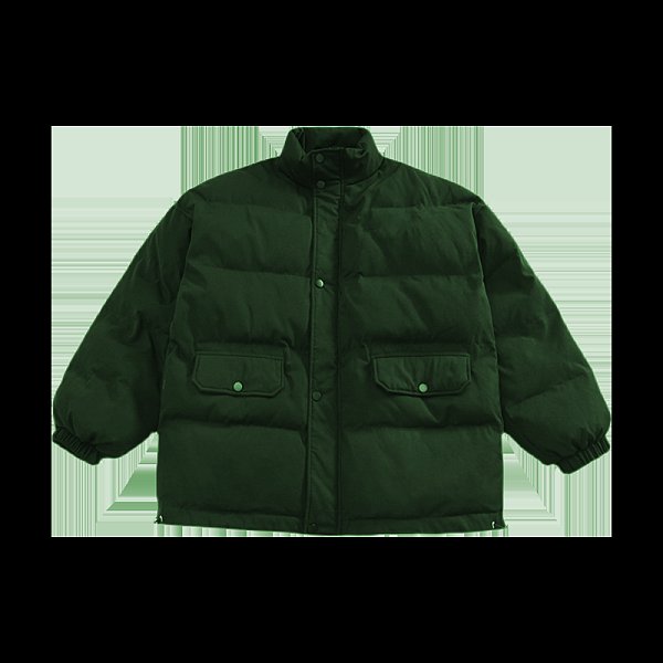 Cotton stand-up collar single-breasted embroidery tide brand