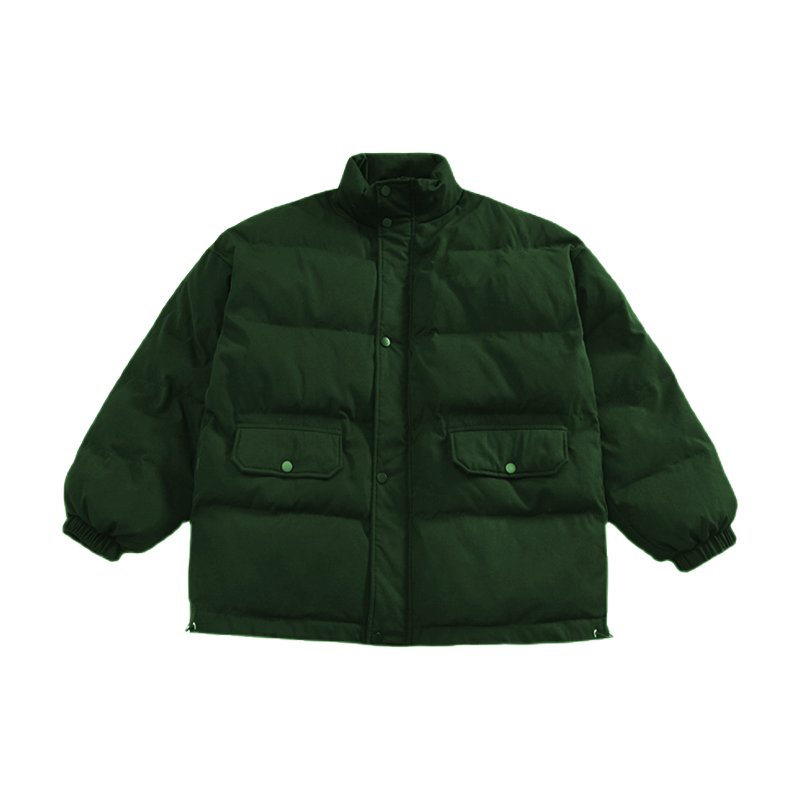 Cotton stand-up collar single-breasted embroidery tide brand