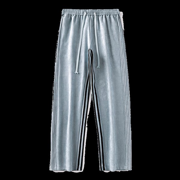 Casual pants men's three-bar pants men's plus velvet loose