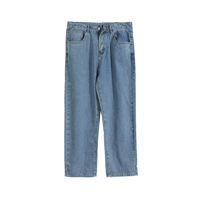 Trendy boys casual trousers nine-point plus fleece wide-leg pants