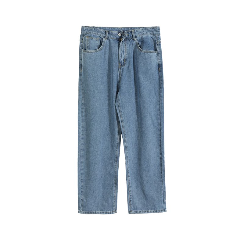 Trendy boys casual trousers nine-point plus fleece wide-leg pants