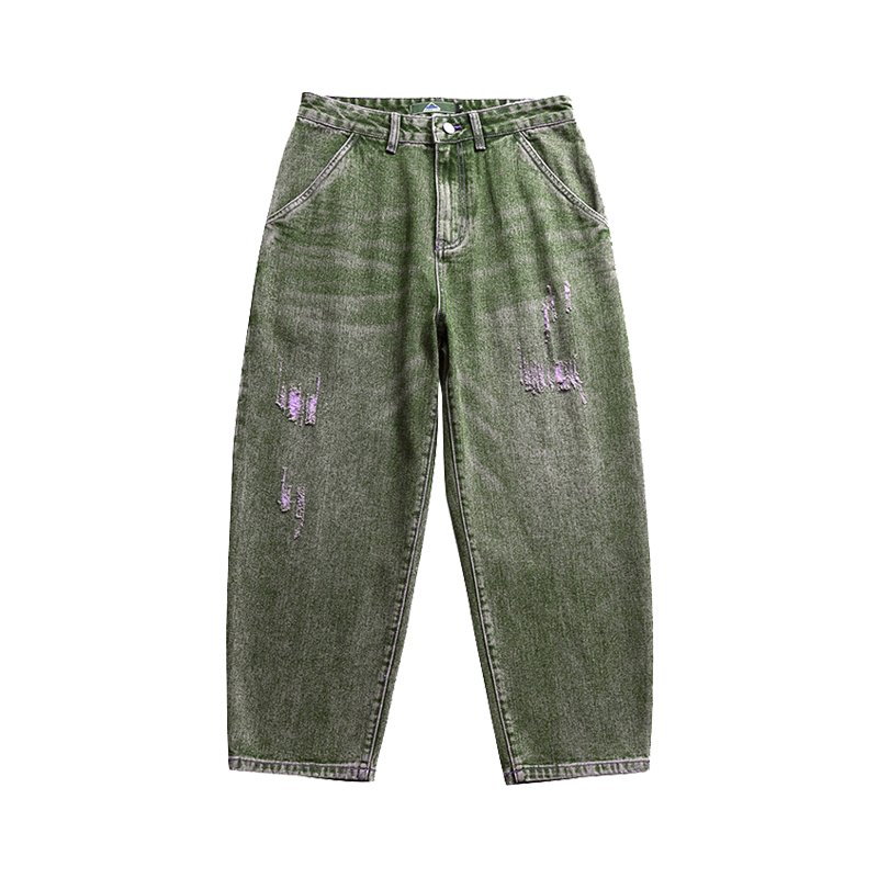 American retro jeans men's spring and autumn Korean style trendy