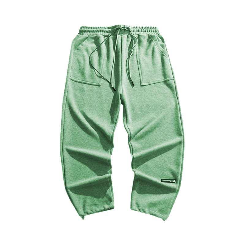 Fall/winter plus velvet trousers drawstring footwear trousers sports