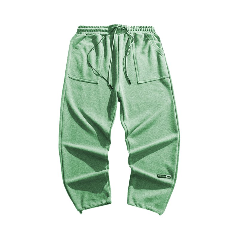 Fall/winter plus velvet trousers drawstring footwear trousers sports