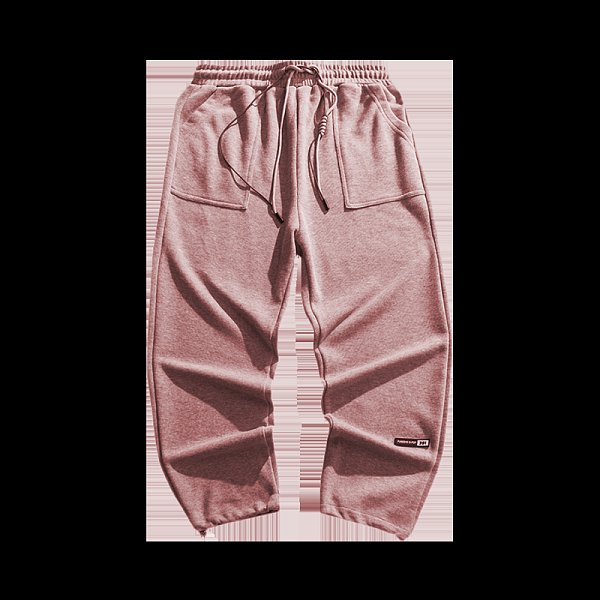 Fall/winter plus velvet trousers drawstring footwear trousers sports