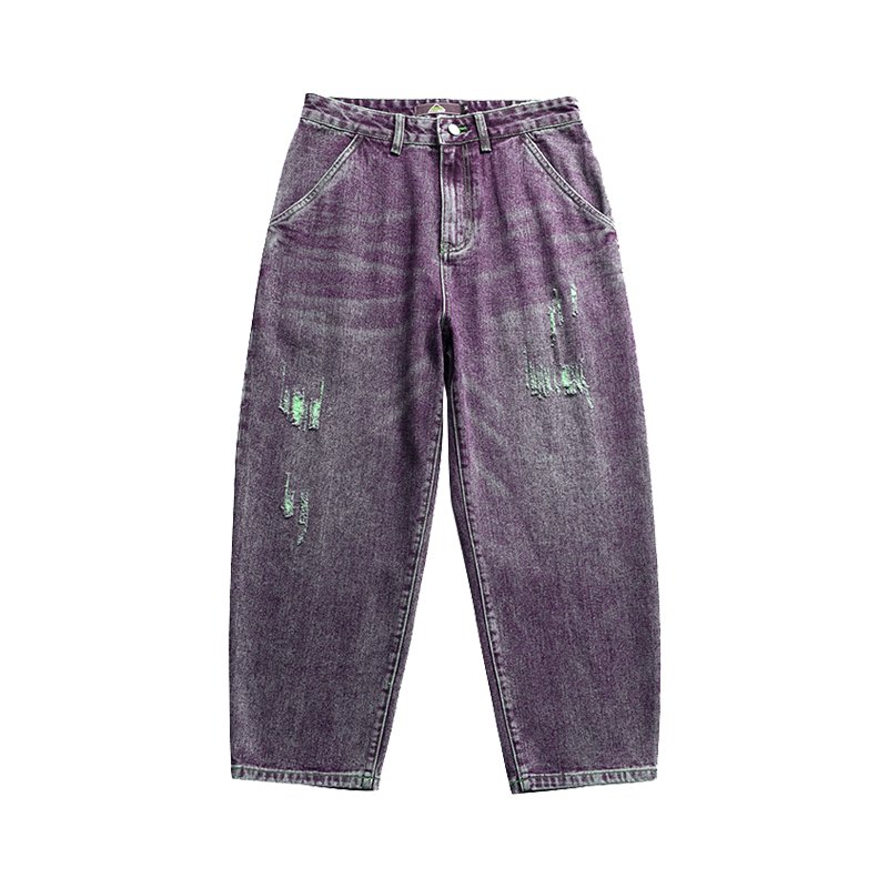 American retro jeans men's spring and autumn Korean style trendy