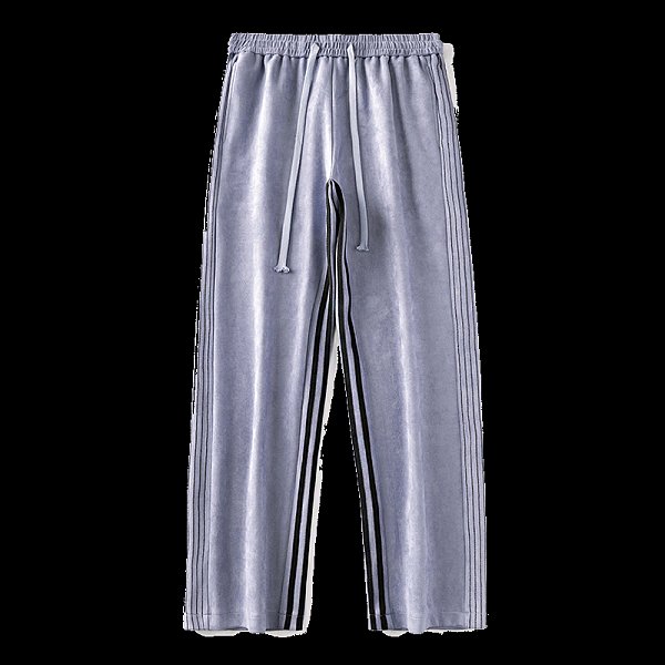 Casual pants men's three-bar pants men's plus velvet loose