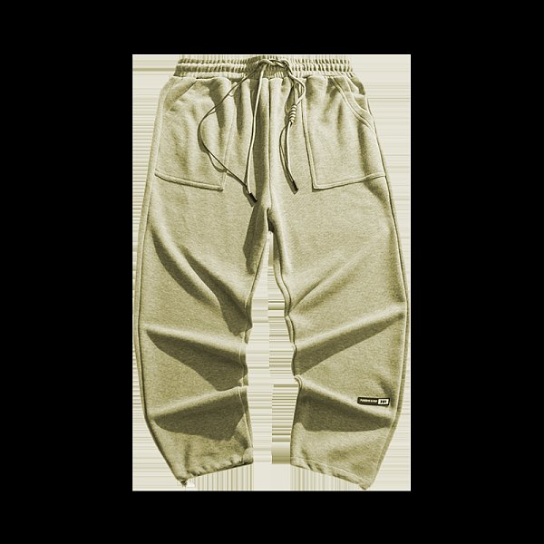 Fall/winter plus velvet trousers drawstring footwear trousers sports