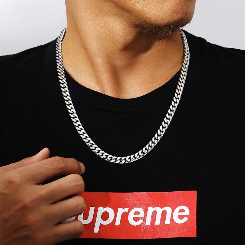 Push Button Clasp | 10mm Miami Cuban Link Chain