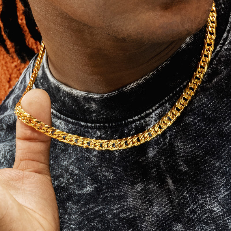 6-Sided | 8mm Miami Cuban Link Chain
