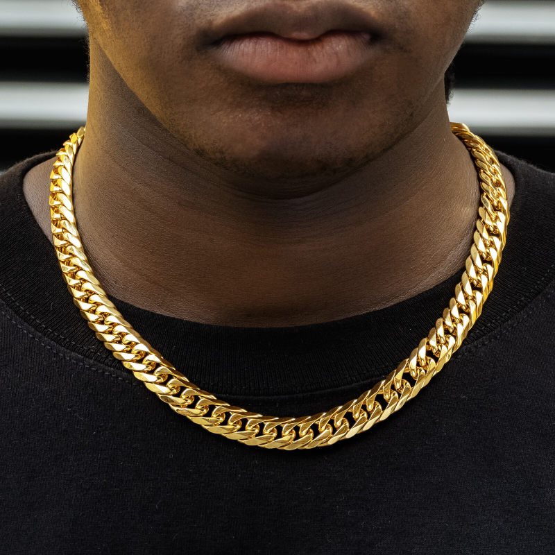 6-Sided | 12mm Miami Cuban Link Chain