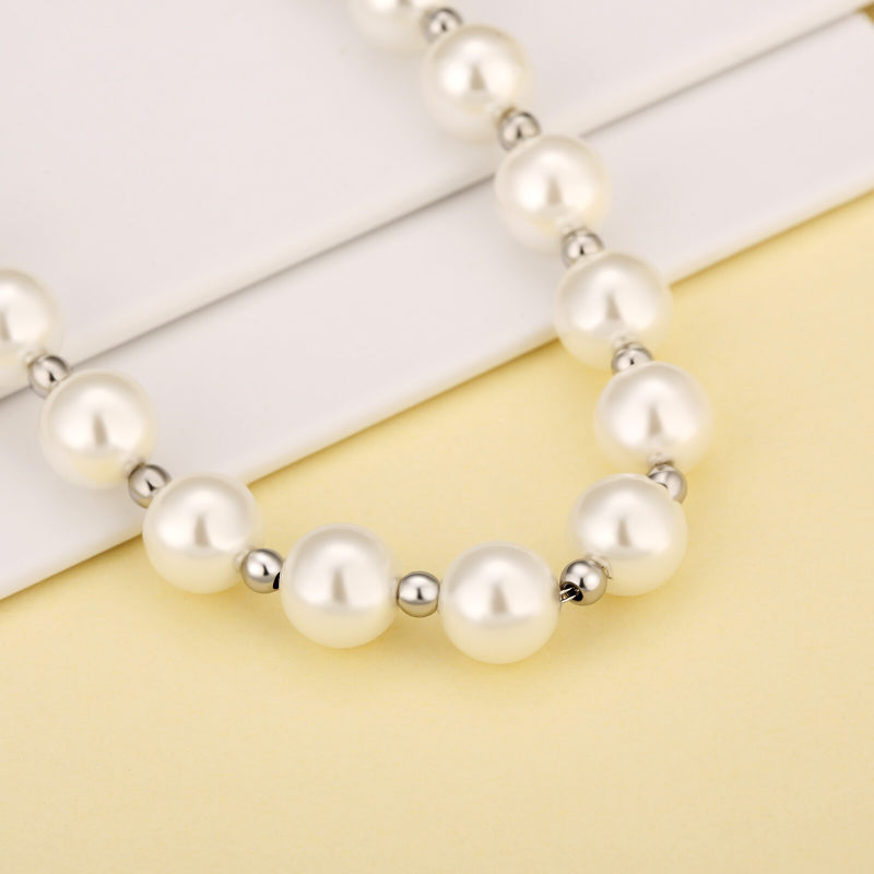 8mm 18in Freshwater Pearl Beaded Necklace