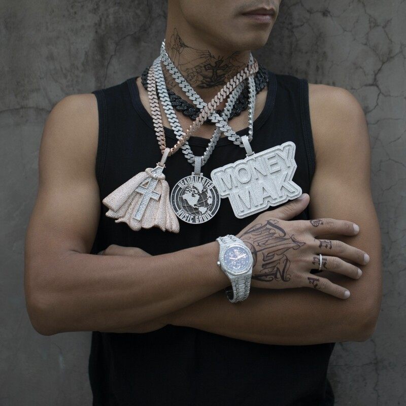 Custom Moissanite Diamond Cloak Pendant Hip hop Solid 3d Full Iced Out S925 Cross Necklace Chain Men's Jewelry