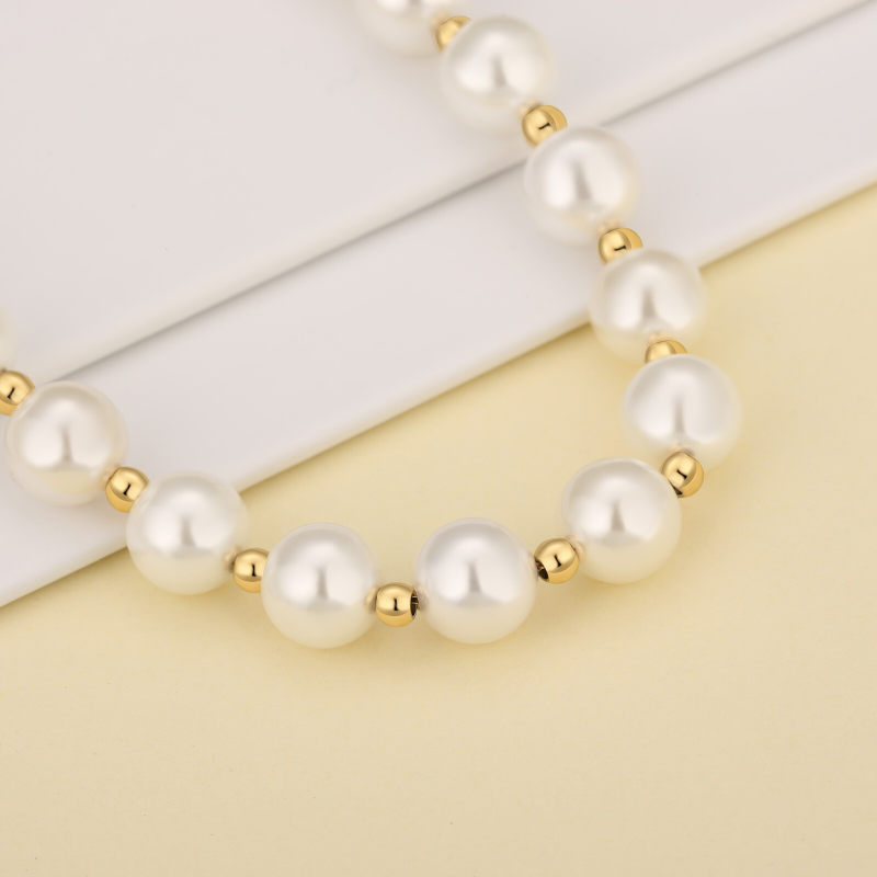 8mm 18in Freshwater Pearl Beaded Necklace