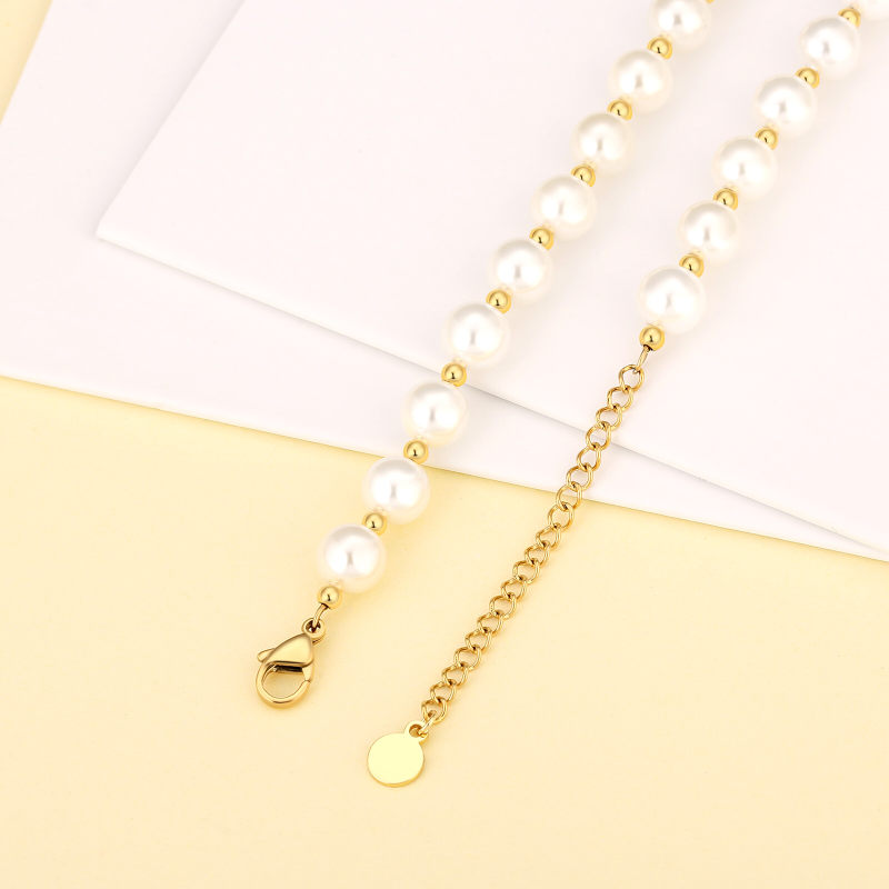 8mm 18in Freshwater Pearl Beaded Necklace